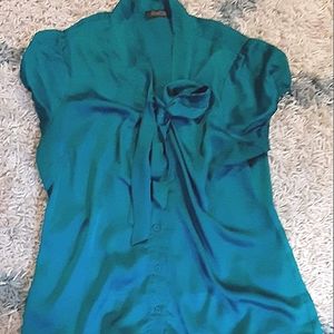 LOFT SZ L TEAL "ESSENTIAL SHIRT"!